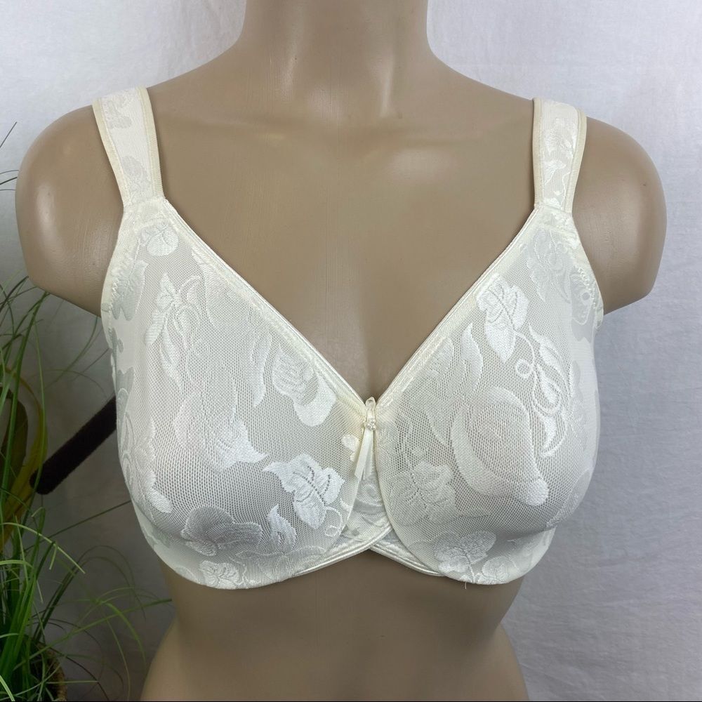 Wacoal Ivory Awareness Underwire Unlined Bra 32DD 32E